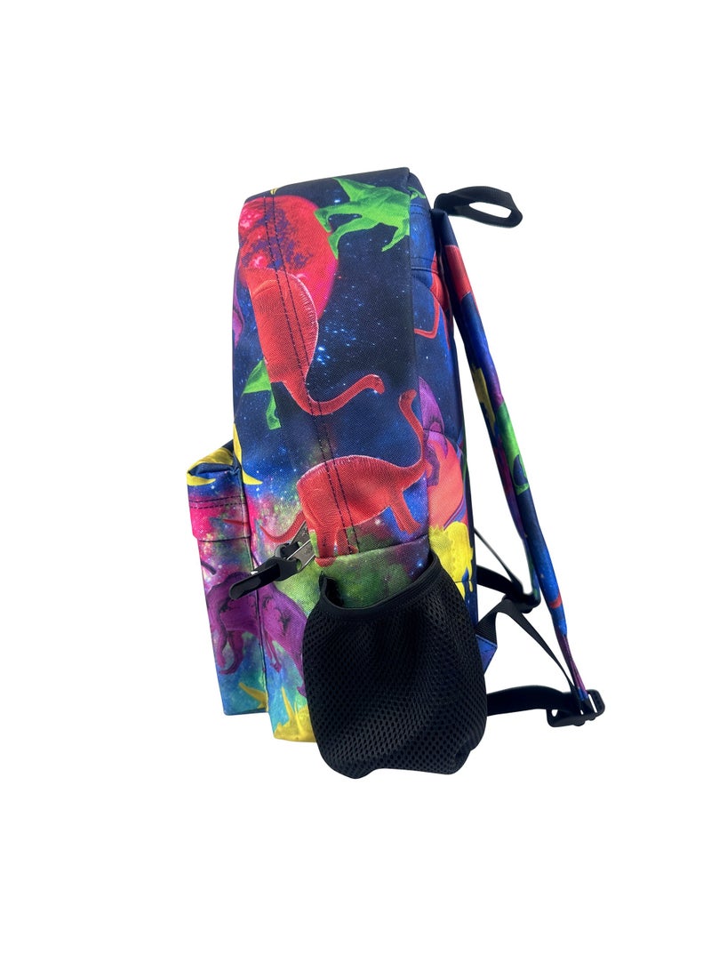 JUST HYPE Iconic Backpack - Multi Space Dinosaurs - Image 3