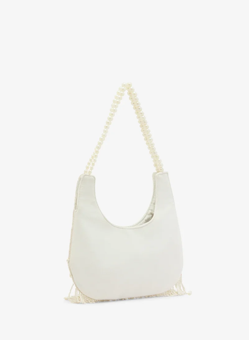 Namshi x Embroidered Beaded Pearl Clutch