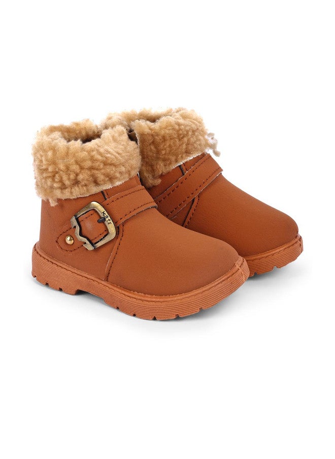 KATS Kids Tan Casual Shoes with Comfort Insole and PVC Sole - Image 2