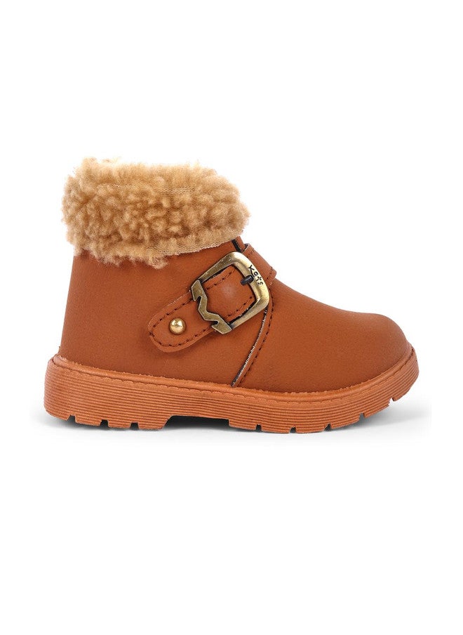 KATS Kids Tan Casual Shoes with Comfort Insole and PVC Sole - Image 4
