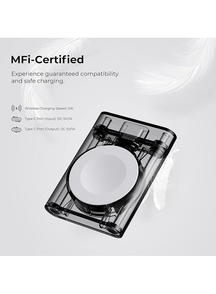 PITAKA Power Dongle for Apple Watch, MFi Certified Portable USB C Plug-in Wireless Magnetic Charger Compatible with Apple Watch Ultra and Apple Watch Series 7/SE/6/5/4/3/2/1  - Image 3