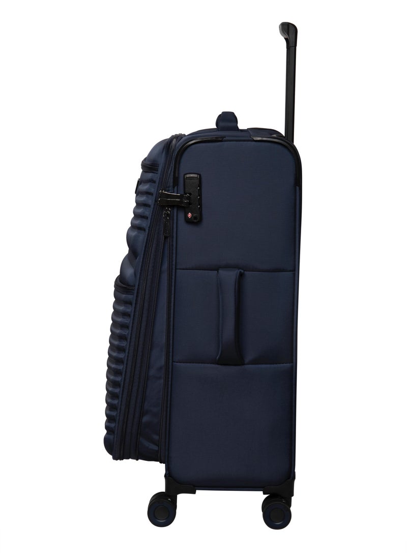 it Luggage it luggage UPPER LITE Precursor, Unisex Polyester Material Soft Case Luggage, 8x360 degree Spinner Wheels, Expandable Trolley Bag, Telescopic Handle, TSA lock, 12-2883B08, Size Medium, Dress Blue  - Image 2