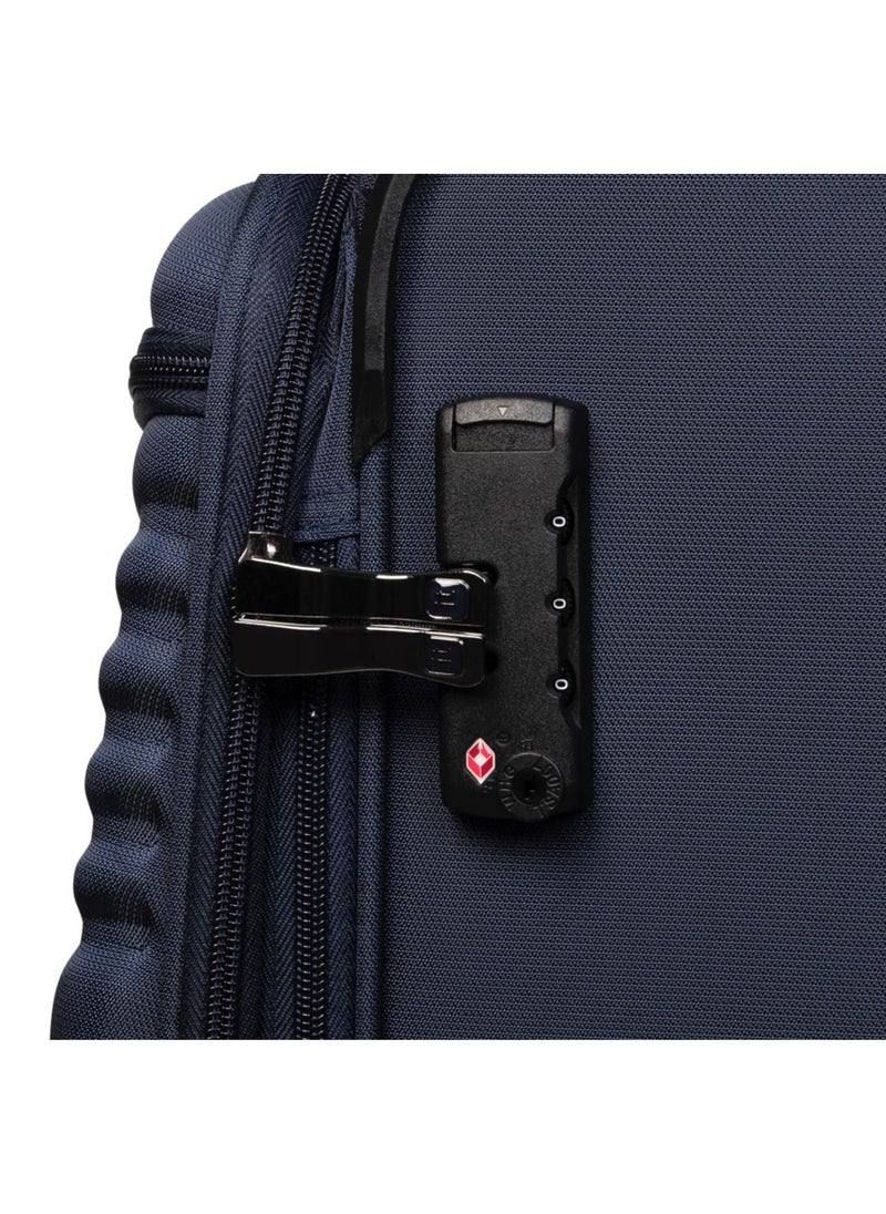 it Luggage it luggage UPPER LITE Precursor, Unisex Polyester Material Soft Case Luggage, 8x360 degree Spinner Wheels, Expandable Trolley Bag, Telescopic Handle, TSA lock, 12-2883B08, Size Medium, Dress Blue  - Image 4