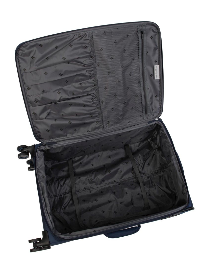 it Luggage it luggage UPPER LITE Precursor, Unisex Polyester Material Soft Case Luggage, 8x360 degree Spinner Wheels, Expandable Trolley Bag, Telescopic Handle, TSA lock, 12-2883B08, Size Medium, Dress Blue  - Image 5