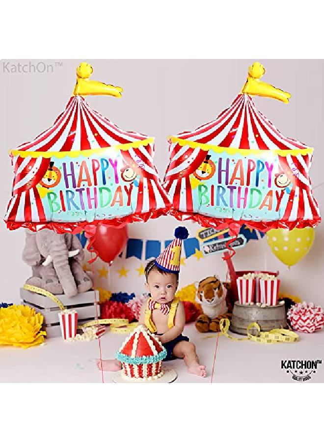 KATCHON Giant 30 Inch Carnival Circus Tent Balloon Carnival Theme Party Decorations | Carnival Balloons For Circus Theme Party Decorations | Circus Balloon For Circus Party Decoration Carnival Decorations - Image 2