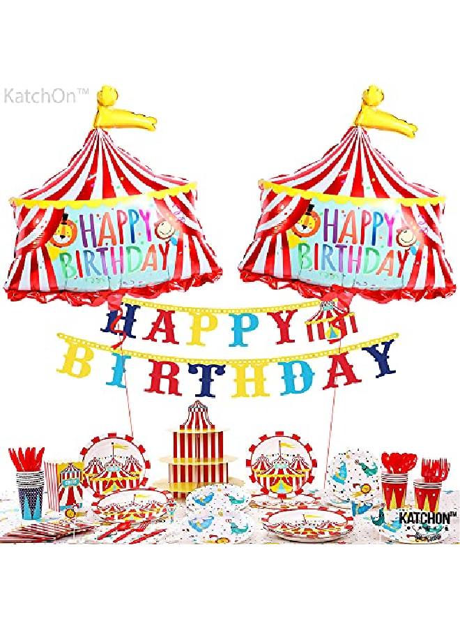 KATCHON Giant 30 Inch Carnival Circus Tent Balloon Carnival Theme Party Decorations | Carnival Balloons For Circus Theme Party Decorations | Circus Balloon For Circus Party Decoration Carnival Decorations - Image 3