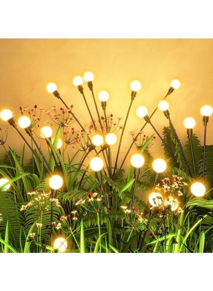 Lights Outdoor Waterproof 2 Pack, Upgraded Outdoor Solar Lights for Yard Patio Garden Decor, Solar Lights for Outside Gardening Supplies, Firefly Garden Lights Solar Powered Outdoor - Image 1