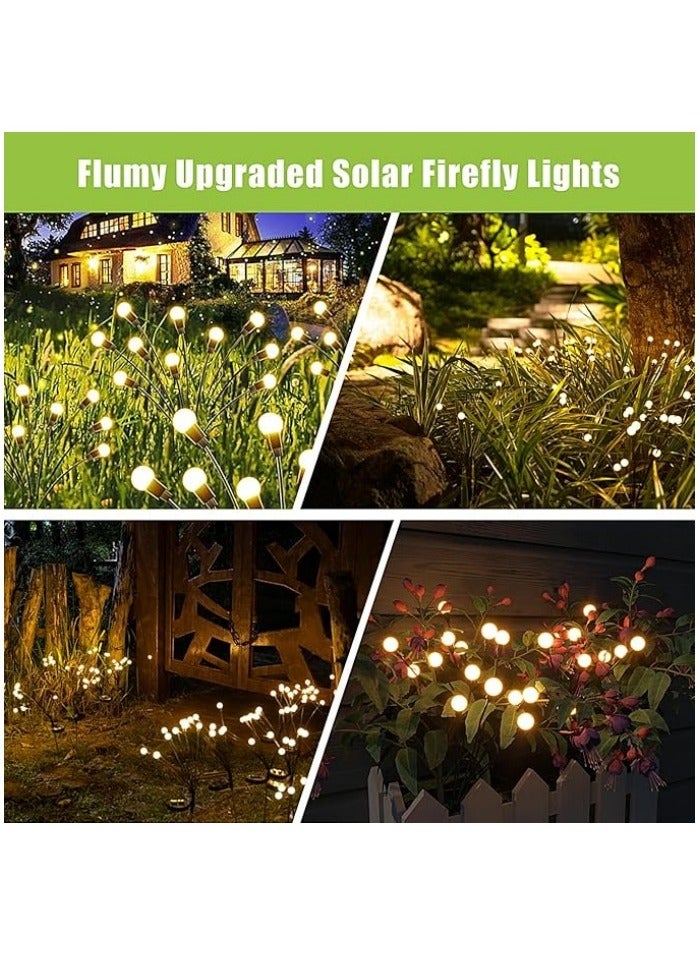 Lights Outdoor Waterproof 2 Pack, Upgraded Outdoor Solar Lights for Yard Patio Garden Decor, Solar Lights for Outside Gardening Supplies, Firefly Garden Lights Solar Powered Outdoor - Image 4