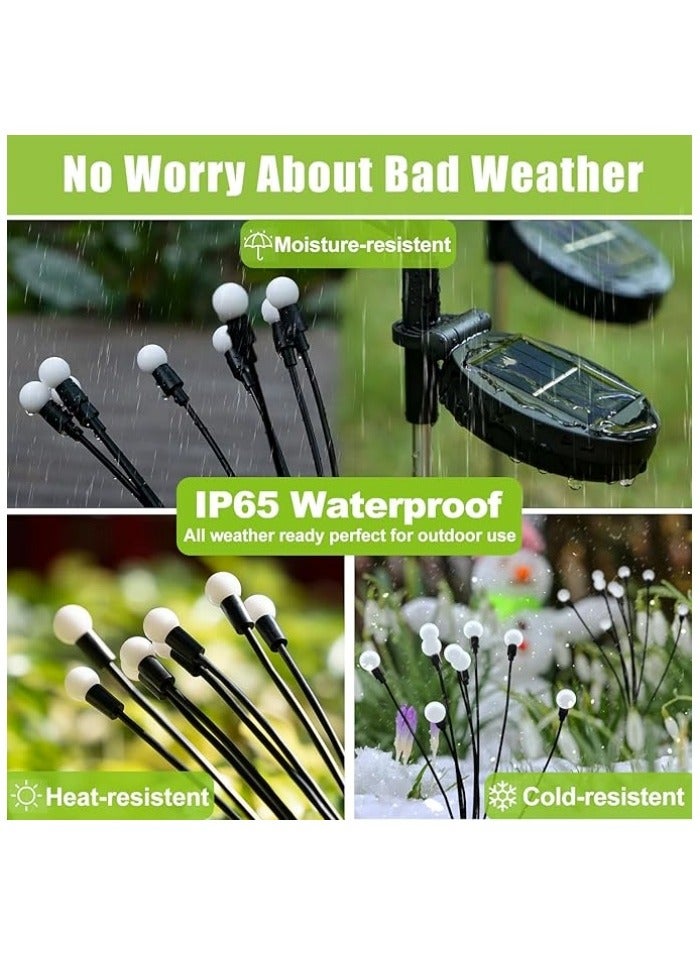 Lights Outdoor Waterproof 2 Pack, Upgraded Outdoor Solar Lights for Yard Patio Garden Decor, Solar Lights for Outside Gardening Supplies, Firefly Garden Lights Solar Powered Outdoor - Image 5