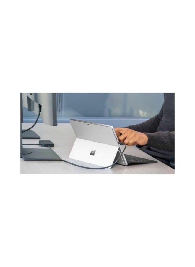 Microsoft Surface USB4 Dock – Gigabit Ethernet, USB C to 2xUSB-C/1xUSB-A/HDMI (65W Power Delivery) - Black - Image 4
