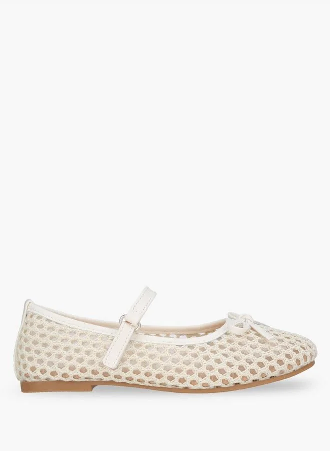 Girls Hook & Loop Ballerina Shoes