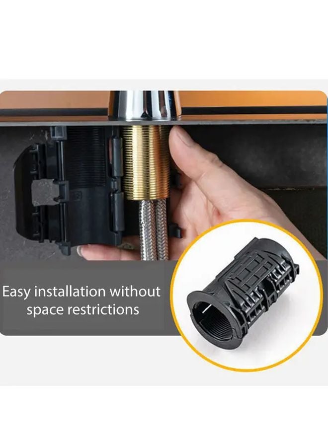 2pcs Quick Connect Faucet Base Snap Fit Design Tool Free Installation Durable Leak Proof - Image 3