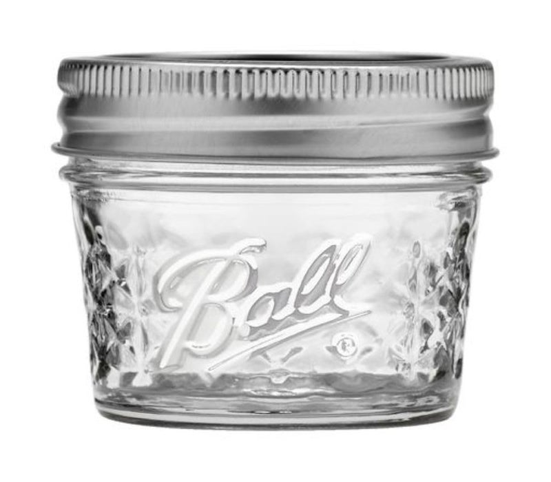 Ball Wide Mouth Quilted Crystal Jelly Jars with Lids and Bands, Used for Canning, Pickling, Juice, Jam, Jelly, Quarter Pint Size (4 Ounce (Pack of 6)) - Image 2