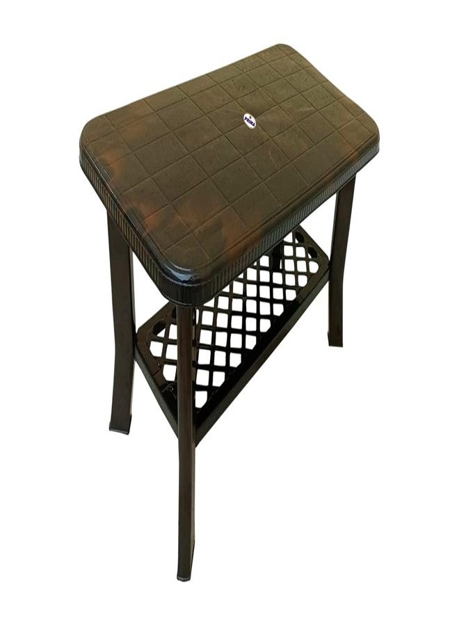 بريما طاولة طعام مركزية Prima 5020، طاولة قهوة/شاي/طاولة شاي للمنزل والمكتب والخارج (لون الكرز) - Image 2