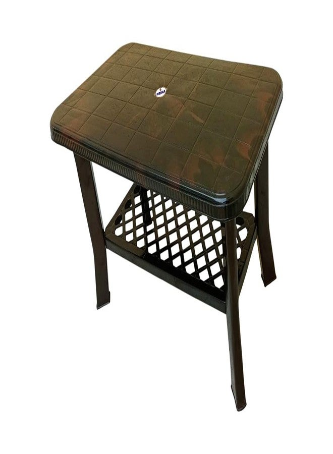 بريما طاولة طعام مركزية Prima 5020، طاولة قهوة/شاي/طاولة شاي للمنزل والمكتب والخارج (لون الكرز) - Image 3