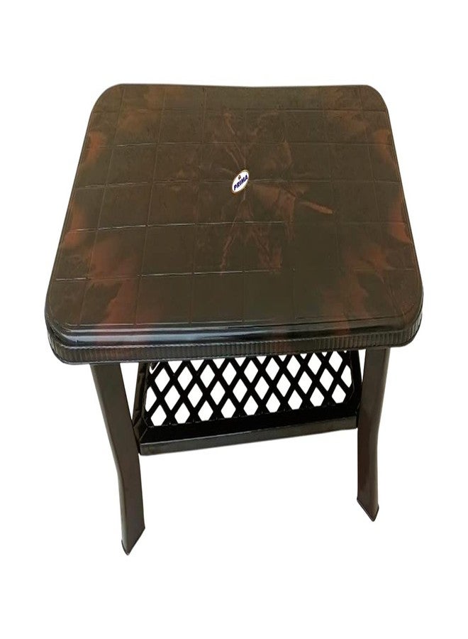 بريما طاولة طعام مركزية Prima 5020، طاولة قهوة/شاي/طاولة شاي للمنزل والمكتب والخارج (لون الكرز) - Image 1