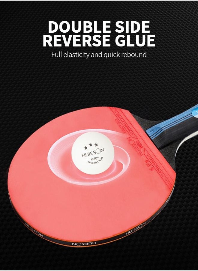 GROIC - Ping Pong Paddles Set - High-Performance Table Tennis Sets with 2 Premium Table Tennis Rackets, 3 Game Ping Pong Balls & Portable Compact Storage Bag - Image 1