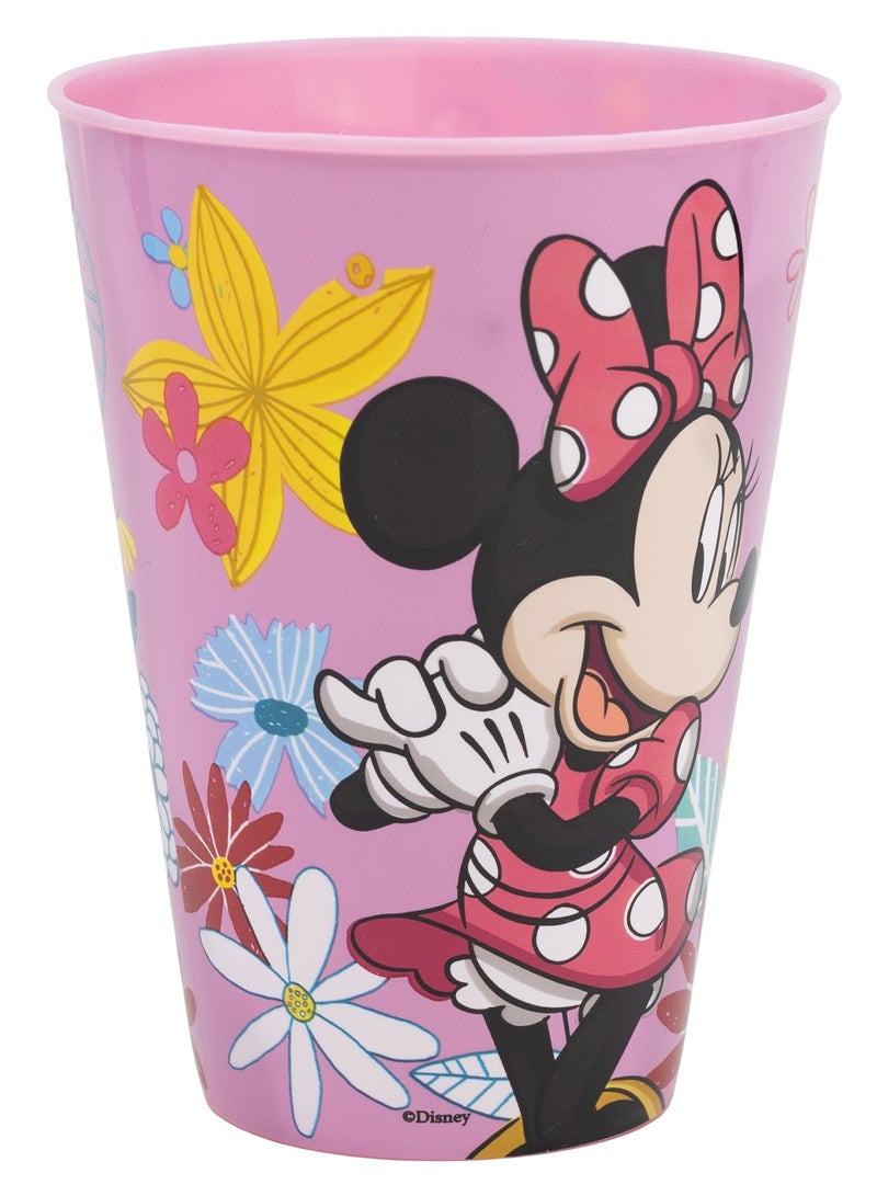 ستور قم بتخزين كوب كبير سهل الاستخدام من البولي بروبلين 430 مل ميني ماوس بمظهر ربيعي - Image 1