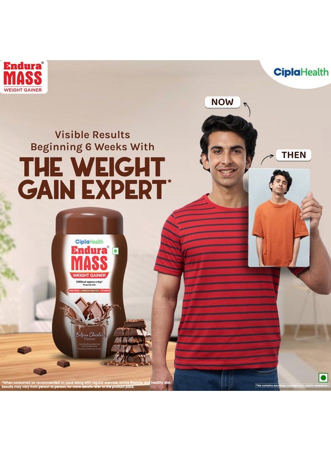 Endura Endura Mass Weight Gainer Powder 550G Belgian Chocolate | Unique Blend Of 3 Sources Of Protein, Carbs, Vitamins & Essential Minerals | Ideal For Children Above 10 Years, Men, Women & Athletes  - Image 4