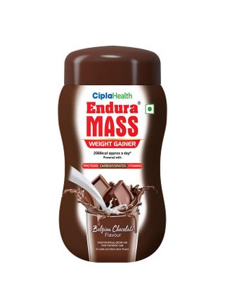 Endura Mass Weight Gainer Powder 550G Belgian Chocolate | Unique Blend Of 3 Sources Of Protein, Carbs, Vitamins & Essential Minerals | Ideal For Children Above 10 Years, Men, Women & Athletes - pzsku/ZF130AAA99264E8DBD0ECZ/45/1751099433/fbd22c42-ca15-4573-b50b-23c88c5a2b19
