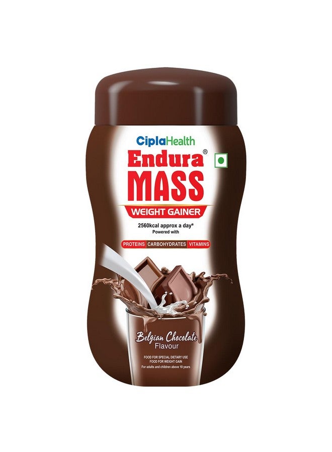 Endura Endura Mass Weight Gainer Powder 550G Belgian Chocolate | Unique Blend Of 3 Sources Of Protein, Carbs, Vitamins & Essential Minerals | Ideal For Children Above 10 Years, Men, Women & Athletes  - Image 1