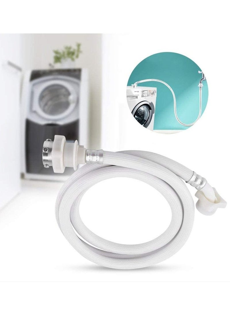 Generic - Washing Machine Hose Connector Automatic Washing Machine Inlet Hose Extension Tube 2m White - Image 1