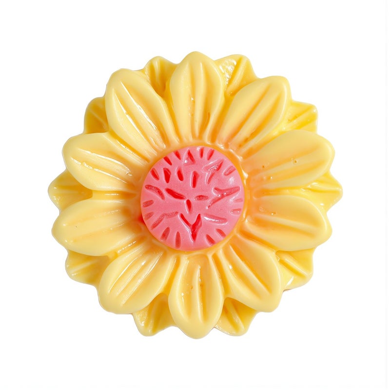 Strong Adhesion Sunflower Resin Charms 18mm Non Fall Off for Shoe Decor Fridge Magnet Project - Image 4