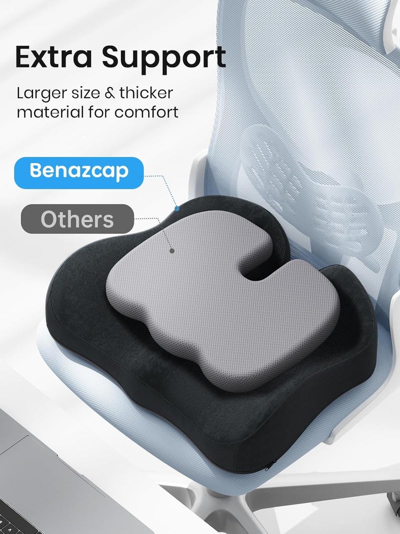 Benazcap Seat Cushion Chair Cushion, Ergonomic Support Seat Pad, Car Seat Cushions for Driving - Road Trip Essentials for Drivers - Image 2