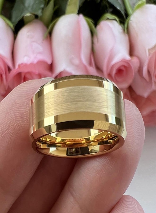 TUTISS 8mm Tungsten Rings for Men Women Fashion Engagement Wedding Bands Matte Polished Finish Beveled Edges Comfort Fit, Non-Precious Metal, No Gemstone - Image 3
