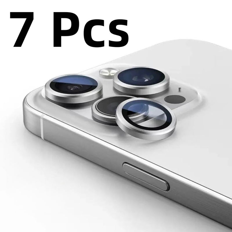 7 Pieces Light Blue Camera Lens Protector Compatible With iPhone 13 13 Mini 12 Pro Max And More Models - Image 2
