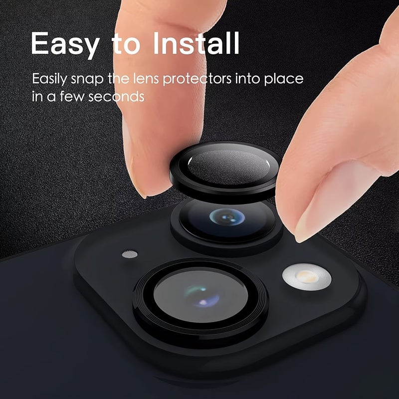 7 Pieces Light Blue Camera Lens Protector Compatible With iPhone 13 13 Mini 12 Pro Max And More Models - Image 4