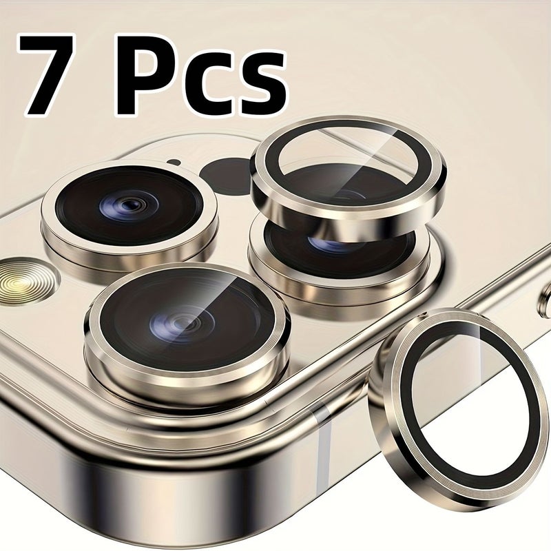 7 Pieces Light Blue Camera Lens Protector Compatible With iPhone 13 13 Mini 12 Pro Max And More Models - Image 3