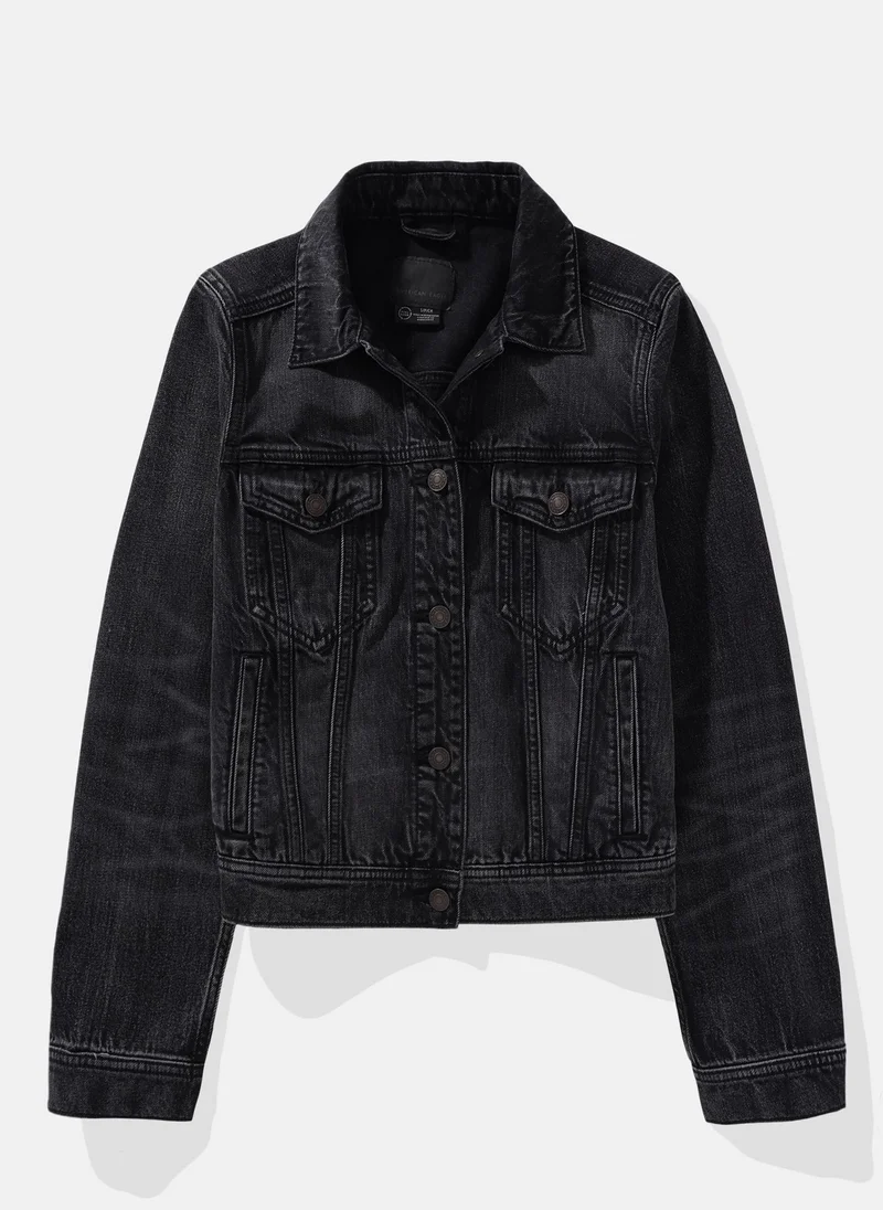 American Eagle Pocket Detailed Strigid Denim Jacket