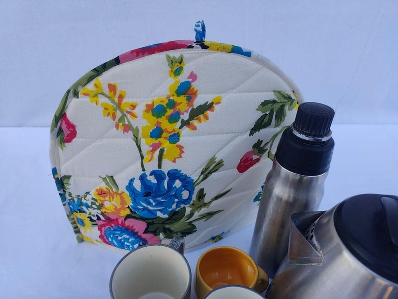 Kalap Mandala Tea Cozy Cover Hand Winter Tea Cozy Cotton Tea Kettle Warmer Pot Cover Hot Coffee Cover Handamde Kitchen Décor Tea Cozy Mandala Tea Cozy (Pattern 14) - Image 1