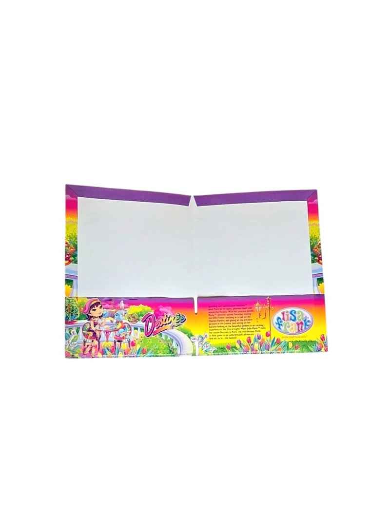 ليزا فرانك مجموعة من ٣ ملفات للاوراق نقشة كارتون مقاس A4 32*24 - Image 3