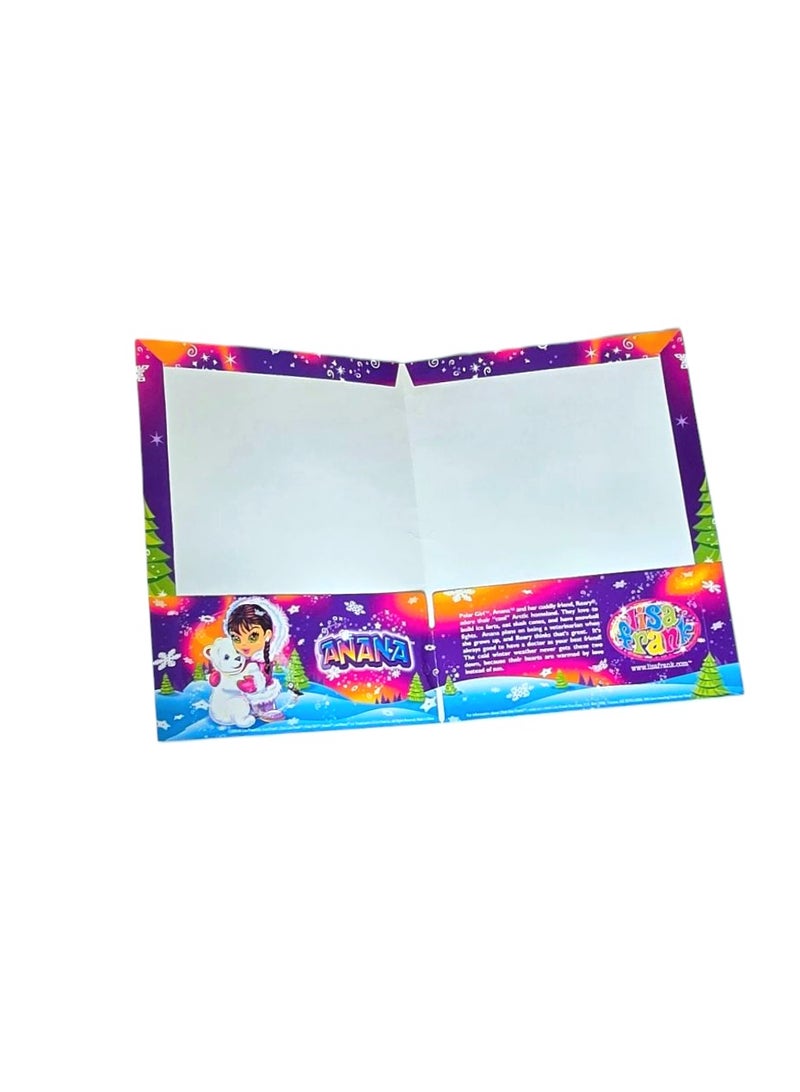 ليزا فرانك مجموعة من ٣ ملفات للاوراق نقشة كارتون مقاس A4 32*24 - Image 4