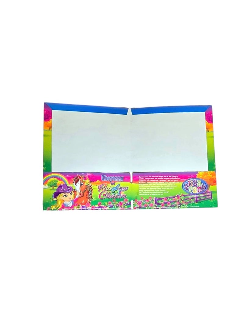 ليزا فرانك مجموعة من ٣ ملفات للاوراق نقشة كارتون مقاس A4 32*24 - Image 2