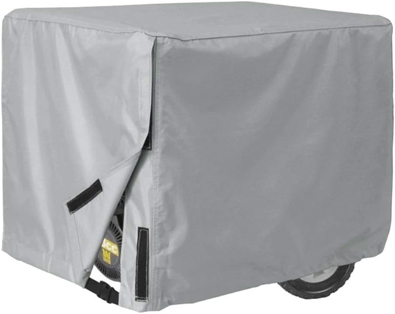 Outdoor Electric Generator Cover, Generator , Heavy Duty 210D Polyester Taffeta with Tear , Wind Rain for Garden Patio Use, Includes Storage (Gray) - Image 1