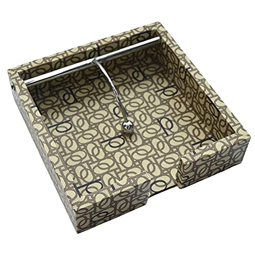 Tranquil Square Modern Design Brown Palate Wooden Napkin Holder Tissue Paper Rack for Kitchen Dining - Image 1