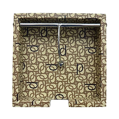 Tranquil Square Modern Design Brown Palate Wooden Napkin Holder Tissue Paper Rack for Kitchen Dining - Image 2