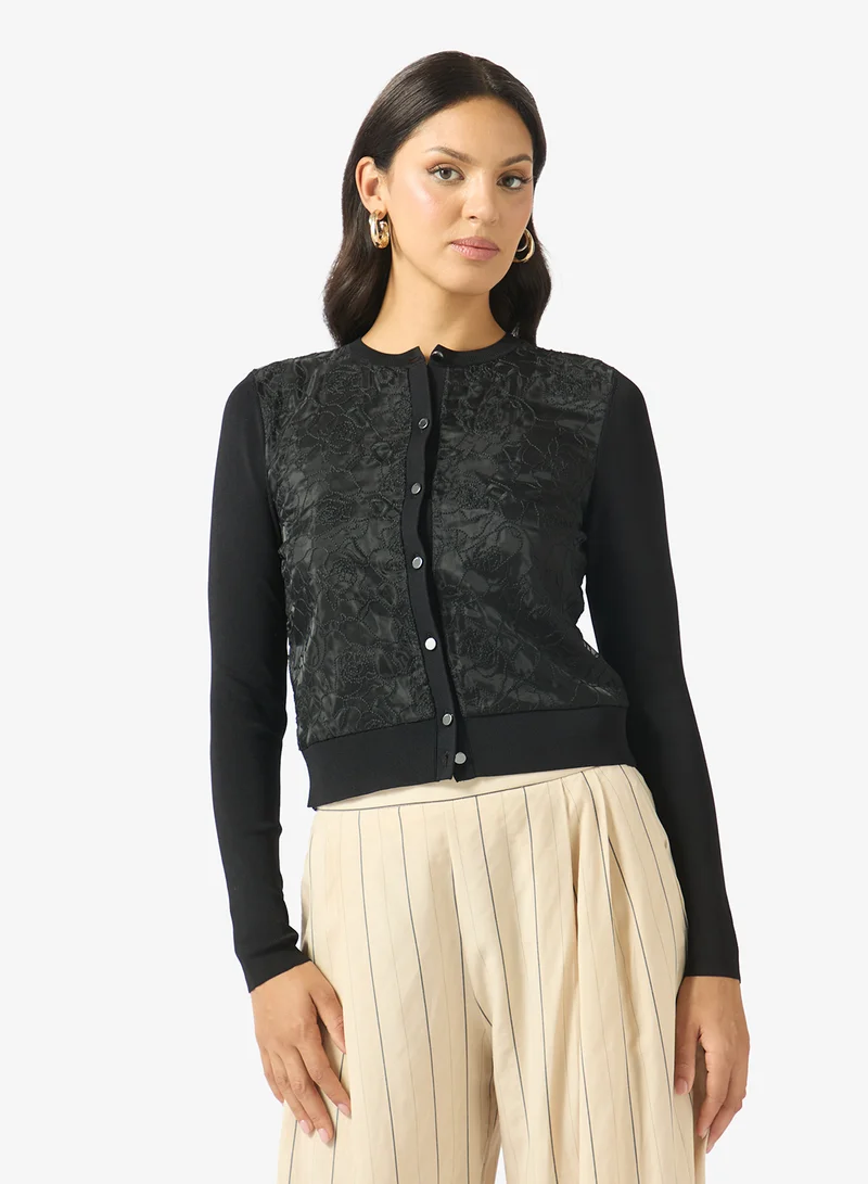 تيد بيكر Voren Lace Front Cardigan