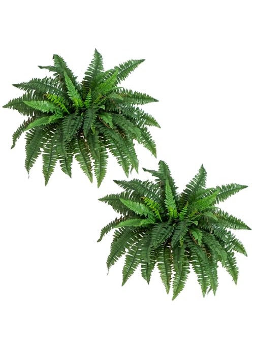 Nearly Natural Nearly Natural 40IN Artificial Boston Fern Large Hanging Plant Set of 2 Artificial Ferns that Look Real for Home Dcor 