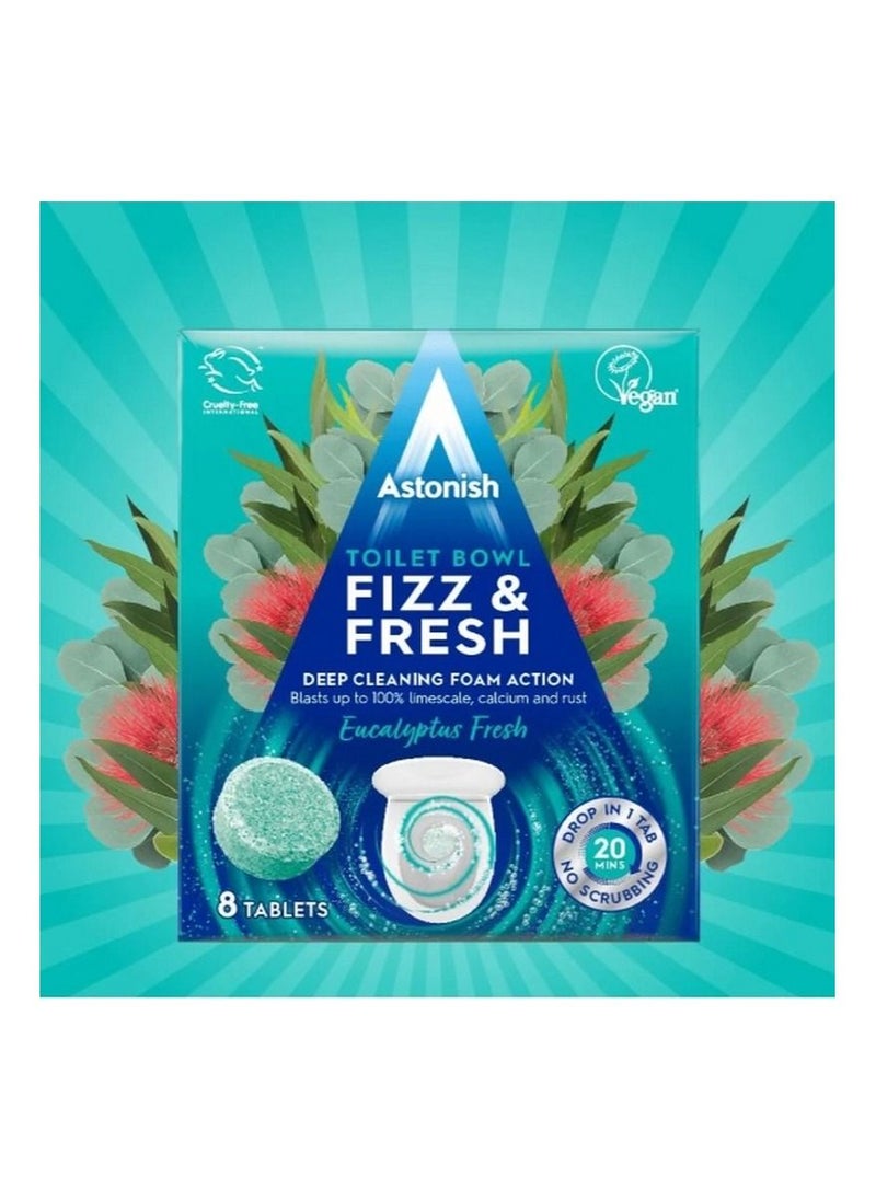 Astonish - Toilet Bowl Fizz & Fresh Eucalyptus Fresh 8 Tablets - Image 1
