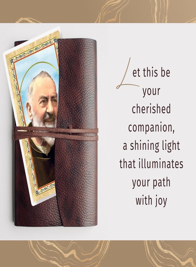 Trendzeen Padre Pio Healing Prayer Card - Laminated Saint Padre Pio Card, Catholic Pocket Token, The Lord's Prayer - Patron Saint of Pain, Suffering, and Healing Themed Set - 7 Items Total - Image 4