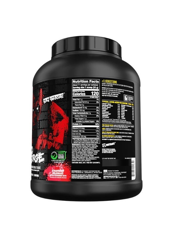 Mutant Hardcore Isolate Strawberry Milkshake 5 lbs - Image 3