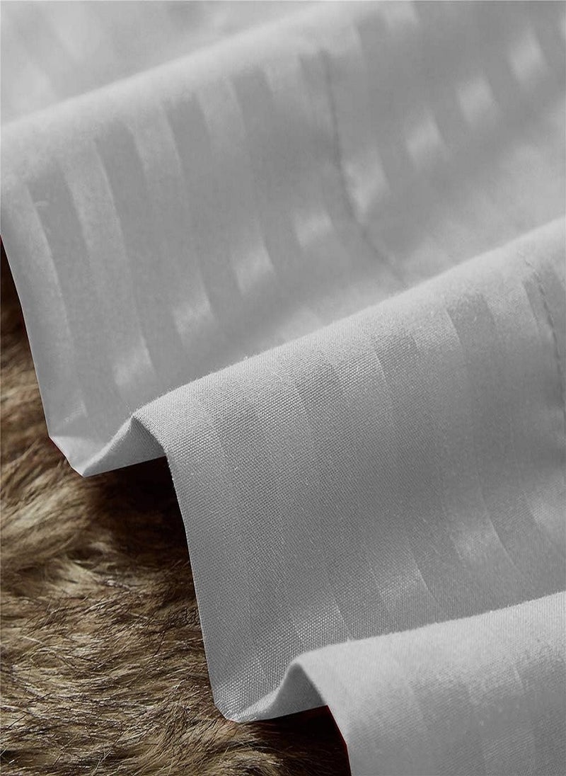Striped Sheet Set Sheets Deep Pockets Machine Washable Hotel Bedding Silky Soft 90x190+15cm