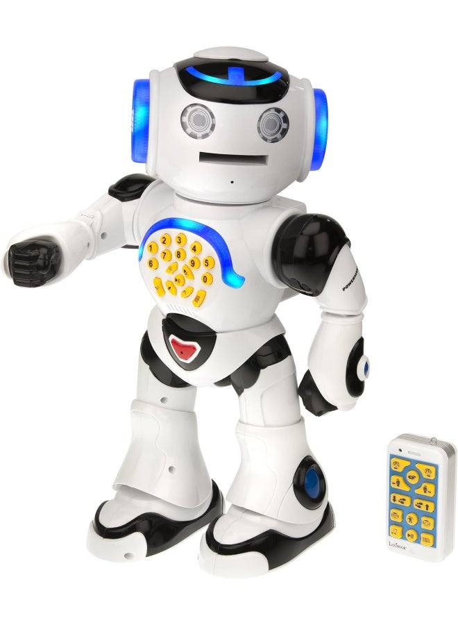 Lexibook Powerman ROB50AR Smart Interactive Robot for Kids, Remote Control Walking Talking Robot with Voice Mimic, Story Reading, Math Quiz, Dancing, Singing, Disc Shooting Game, STEM Educational Toy for Boys and Girls Age 4+ - Image 1
