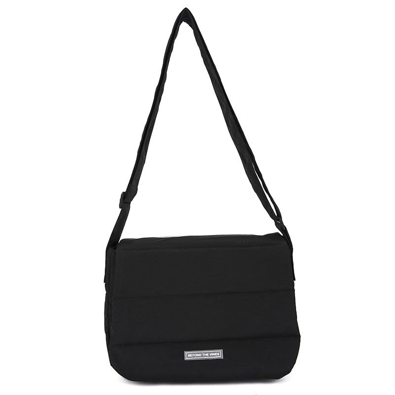 Summer Dragon Fruit Nylon Sling Bag 2024 Fashion Shoulder Purse Black