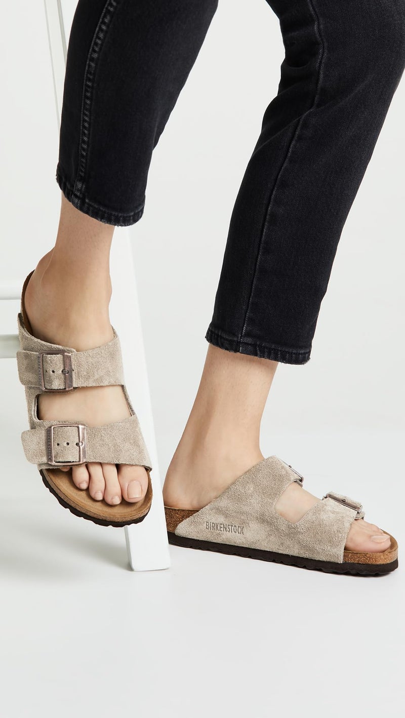 BIRKENSTOCK حذاء بيركنستوك أريزونا ببطانة ناعمة بلون التوب - مقاس EU 38 / مقاس النساء US 7-7.5 - Image 3