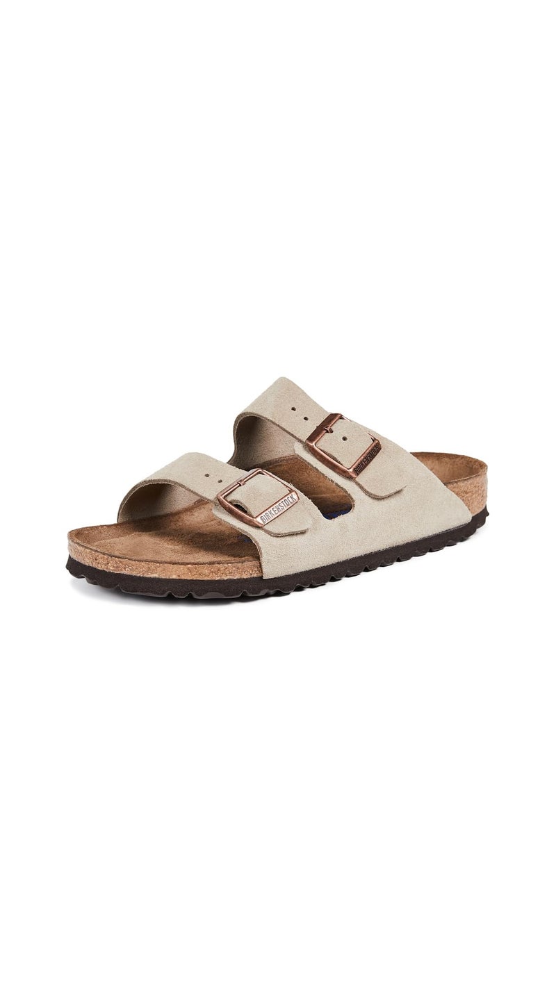 BIRKENSTOCK حذاء بيركنستوك أريزونا ببطانة ناعمة بلون التوب - مقاس EU 38 / مقاس النساء US 7-7.5 - Image 1